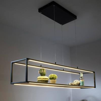 Paul Neuhaus Hängelampe Contura, dimmbar, schwarz, für Wohn- / Esszimmer, Metall, Modern Image