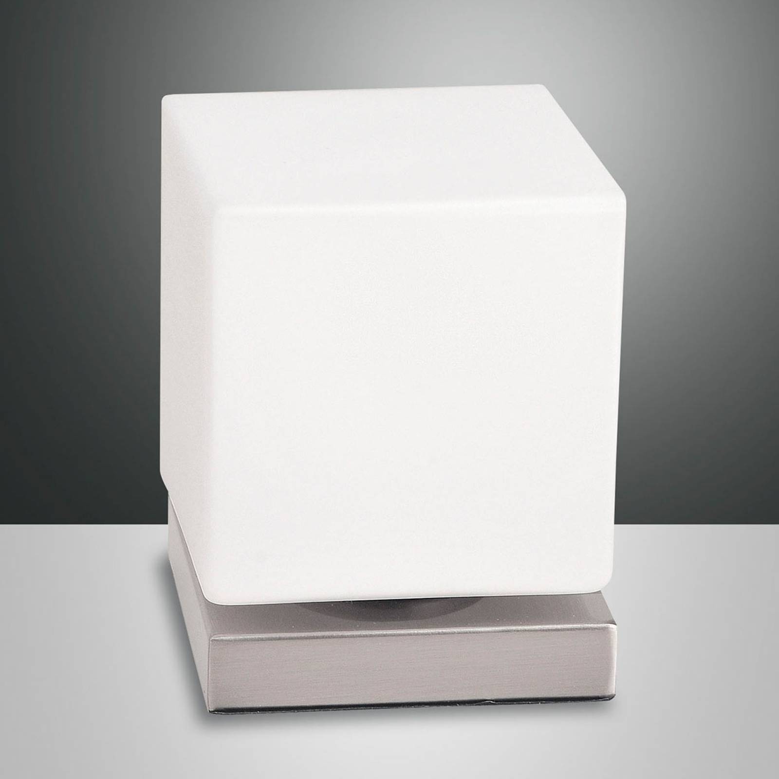 Fabas Luce LED Tischlampe Brenta, dimmbar, weiß / opal, für Wohn- / Esszimmer, Glas, Modern, LED Tischlampe