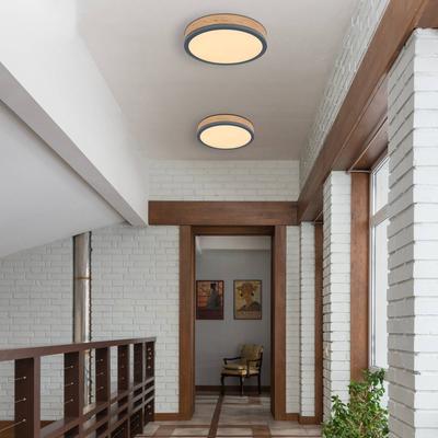 Globo Deckenlampe Doro, schwarz, für Wohn- / Esszimmer, Holz, Modern, Deckenlampe Image