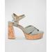 Suede Ankle-strap Platform Sandals