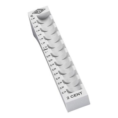 Wedo Geldzählrille 2 Cent grau, 18x3x4.5 cm