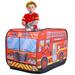 SUPER JOY Play Fire Truck Pop Up Play Tent Birthday Christmas Gift for Kids Boys & Girls Indoor Outdoor Playhouse Toy