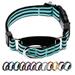 Hikiko Martingale Dog Collars Reflective Nylon Dog Collar with Quick Release Buckle Adjustable Training No Slip Dog Collar (Large Sky Blue)