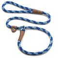 Mendota Pet Slip Leash - Dog Lead and Collar Combo - Made in The USA - Sapphire 1/2 in x 4 ft - for Large Breeds