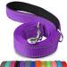 Joytale Double-Sided Reflective Dog Leash 6 FT/5 FT/4 FT Padded Handle Nylon Dogs Leashes for Small & Medium Dogs Walking Purple 4FT