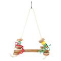 2 PCS Toys Bird Cage Toy Birdcage Decor Bird Stands for Parrots Parrot Perch Toy Bird Standing Toy Bird Swing Toy Parrot Cage Peeled Wooden
