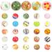 60 Pcs Handmade Glass Ball Toys Table Decor Marbles Colorful Assorted Decorative Large Colored Fish Tank Child