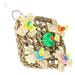 Bird Toys Birdcage Decor Bird Cage Decor Interesting Parrot Toy Practical Bird Toy Bird Chewing Foraging Toys Colorful Paper Chewing Bird Cage Pendant Parrot Toys Small Parrot Wooden