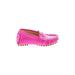 Trumpette Flats: Moccasin Platform Casual Pink Print Shoes - Kids Girl's Size 4