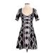 Anthropologie Casual Dress - Mini: Black Print Dresses - Women's Size X-Small