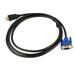 NUZYZ 6Ft 1.8M VGA HDMI-compatible Gold Male To VGA HD-15 Male Cable 1080P HDMI-compatible-VGA M/M Wire