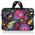 LSS 10.2 inch Laptop Sleeve Bag Carrying Case Pouch with Handle for 8 8.9 9 10 10.2 Apple Macbook GW Acer Asus Dell Hp Sony Toshiba Art Design