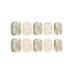 Ultra-thin Square Fake Nails Set Sweet Spring Shattered Flowers False Nails with Glue for Finger Decoration Home Nail DIY