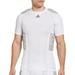 Adidas Adult Techfit Padded Football Shirt (White XL)