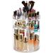 Rotating Makeup Organizer 360Â° Spinning Make Up Stand 4 Layers Clear Adjustable Cosmetic Storage Display Box DIY Spinning Large Capacity Makeup Storage Organizer for Dresser Bathroom