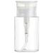 Wiueurtly Clear Storage Containers for Pantry Push Down Empty Lockable Dispenser Bottle For Nail Polish Remover & Makeup Remover