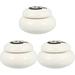 3 Pc Storage Jar Cosmetic Travel Containers Refillable Ceramic Rouge Medicine Can White Porcelain Ceramics