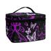 Pzuqiu Butterfly Toiletry Bag for Traveling Women Fashion Travel Cosmetic Bag Accessories Single Layer Storage Bag Easy to Hold Jewelry Lipstick Makeup Tote Bag Organizer Large Capacity