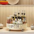 Lazy Susan Makeup Perfume Organizer Rotating Turntable Organizer for Cabinet Bathroom Vanity Tray Organizer with Large Capacity