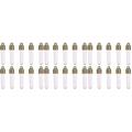 30 Pcs Necklace Jelly Ball Glass Bottle with Cap Mini Glass Bottle Tube Glass Bottle