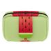 OWNTA Watermelon Popsicle Summer Green Pattern Cosmetic Storage Bag with Zipper - Lightweight Large Capacity Makeup Bag for Women - Includes Small Personalized Transparent Bag
