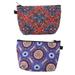 2 Pcs Cosmetic Bag Water- Resistance Hand Purse for Women Travel Miss