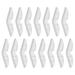 Anti-fogger Nose Strips Silica Gel Face Mask Accessories Bridge Cushion for Glasses with Adhesive 15 Pcs White