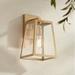 John Timberland Arrington 13 High Farmhouse Rustic Outdoor Wall Light Fixture Mount Edison Bulb Soft Gold Finish Glass Shade