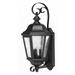 3 Light Large Outdoor Wall Lantern in Traditional Style 10 inches Wide By 21 inches High-Black Finish-Led Lamping Type Bailey Street Home