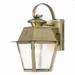 1 Light Outdoor Wall Lantern in Coastal Style 7.5 inches Wide By 12.5 inches High-Antique Brass Finish Bailey Street Home 218-Bel-2255887