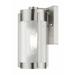 1 Light Outdoor Wall Lantern in Contemporary Style 5.25 inches Wide By 10.25 inches High-Brushed Nickel Finish Bailey Street Home 218-Bel-4188722