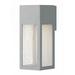 6.5W 1 Led Medium Outdoor Wall Lantern in Modern Style 4.75 inches Wide By 12 inches High-Titanium Finish Bailey Street Home 81-Bel-2998510