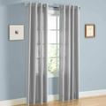 2Pc Faux Silk Semi Sheer Window Curtain Solid Bronze Grommet Panel 52 Wide(Total Width 104 ) Each In Assorted Colos And Sizes Myra (Silver Gray 108)