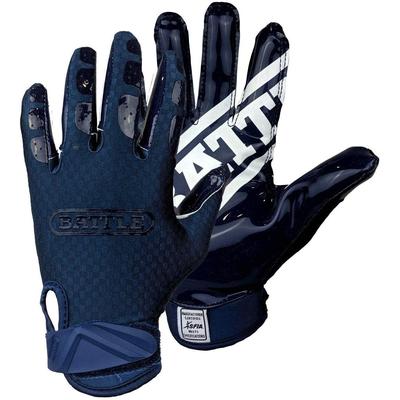 Battle Sports Triple Threat Youth Football Receiver Gloves Navy