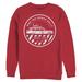 Men's Mad Engine Red Ghostbusters Ghost Badge Graphic Fleece Sweatshirt