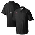 Men's Columbia Black San Francisco 49ers PFG Tamiami II Omni-Shade Button-Down Shirt