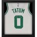 Jayson Tatum Boston Celtics Autographed Framed Nike 2022-23 White Association Swingman Jersey Shadowbox