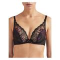 Aubade Womens QA12 Aube Amoureuse Triangle Plunge Bra - Black - Size 34D