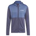 adidas Terrex - Terrex Xperior Light Fleece Hooded Jacket - Fleece jacket size S, blue