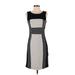 Yoana Baraschi Casual Dress - Sheath: Gray Color Block Dresses - Women's Size 2