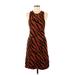 Proenza Schouler White Label Casual Dress: Brown Zebra Print Dresses - New - Women's Size Medium