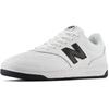 Sneaker NEW BALANCE "BB80", Gr. 42, schwarz-weiß (weiß, schwarz), Leder, sportlich, Schuhe, von dem New Balance 550 inspiriert