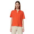 T-Shirt MARC O'POLO "aus Organic Cotton-Viskose-Mix" Gr. L, orange Damen Shirts Jersey