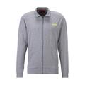 Sweatjacke HUGO UNDERWEAR "Linked Jacket Zip" Gr. M (50), grau (medium grey 036) Herren Sweatjacken