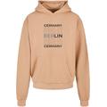 Kapuzensweatshirt MERCHCODE "Merchcode Herren Berlin Ultra Heavy Hoody" Gr. XXL, beige (unionbeige) Herren Sweatshirts