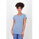 Rundhalsshirt ALIFE & KICKIN "CocoAK Z Shirt Damen Kurzarmshirt, Shirt" Gr. M, blau (fjord) Damen Shirts Jersey