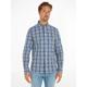 Langarmhemd TOMMY HILFIGER "CL-W OXFORD MULTI GINGHAM SF" Gr. 41, N-Gr, bunt (white, misty coast, multi) Herren Hemden Langarm