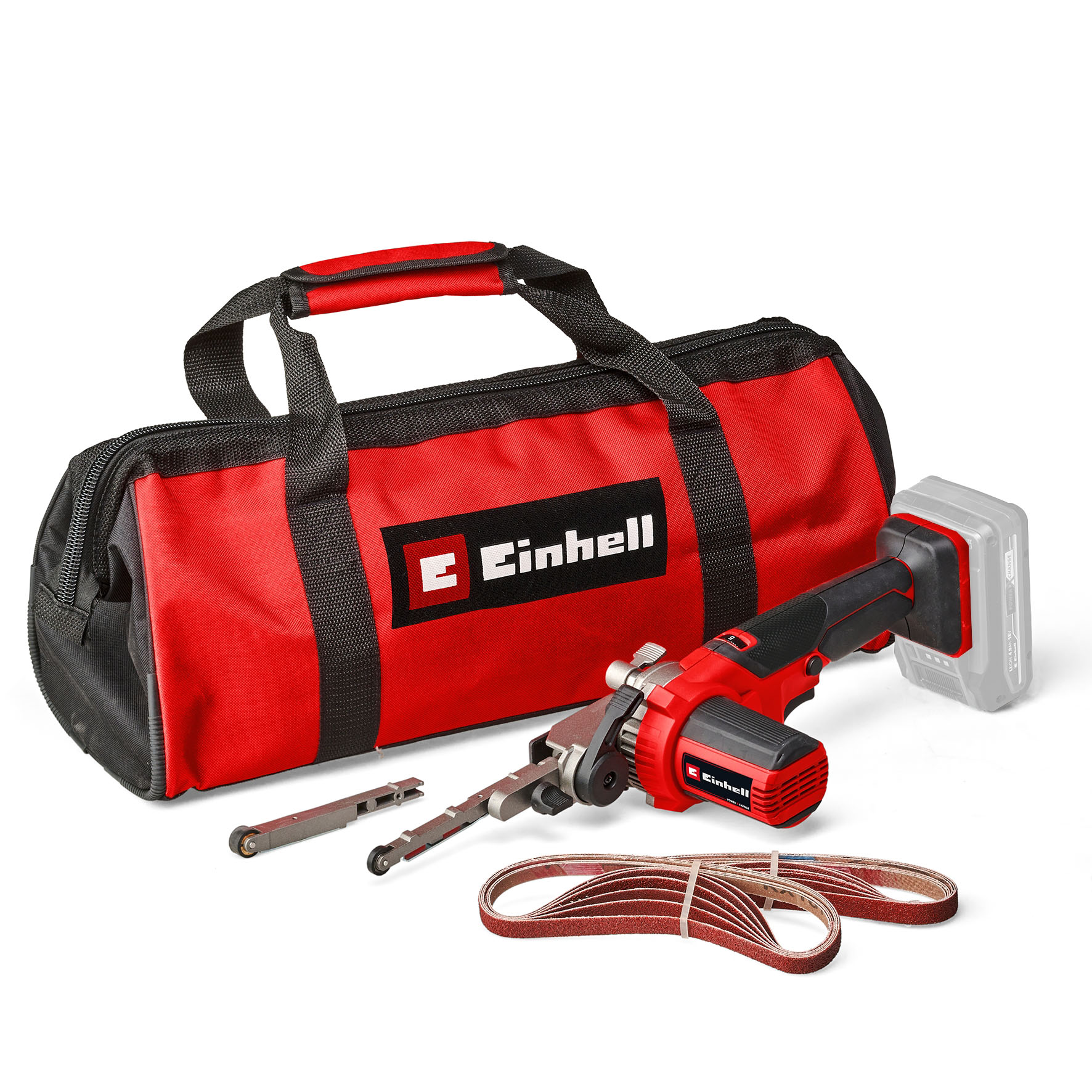 Akku-Bandfeile EINHELL "TE-BF 18 Li-solo", rot, B:14,5cm H:8,5cm T:42,4cm, Schleifmaschinen, ohne Akku Image