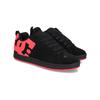 Sneaker DC SHOES "Court Graffik", Gr. 6,5(37,5), schwarz (schwarz, hot pink), 55.99% Leder, 43.71% Synthetikmaterial, 0.3% TPU, Schuhe