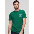 T-Shirt SUPERDRY "ATHLETIC COLLEGE GRAPHIC TEE" Gr. XXL, grün (dark forest) Herren Shirts T-Shirts